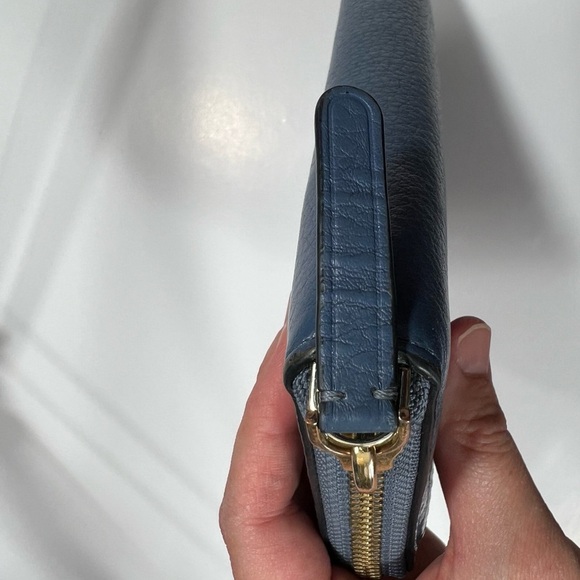 Kate Spade Blue Leather Wallet/Wristlet - Picture 6 of 11